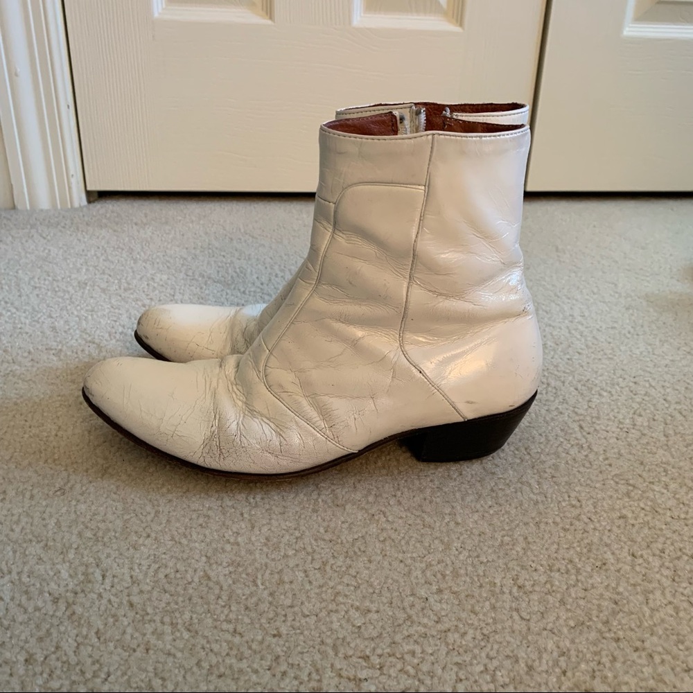 Giorgio Brutini White Ankle Boots 7.5